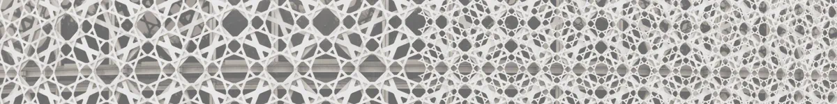 Background banner showing jaali, a perforated latticework screen.